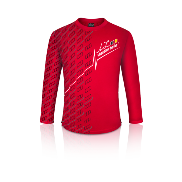 T-shirt - Baumwolle - Lange Ärmel - Rot - AZ-MT Design